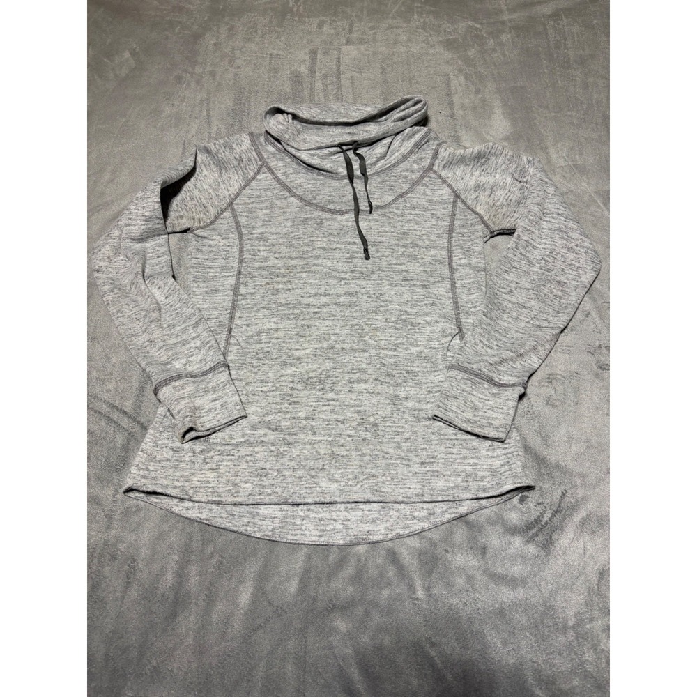 Kuhl Womens Size M Gray Lea Pullover Cowl Neck Sweatshirt Top